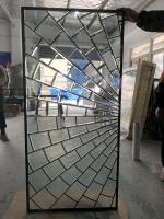 Modificó todo el vidrio plomado decorativo biselado claro de la puerta para requisitos particulares de entrada con la pátina Caming