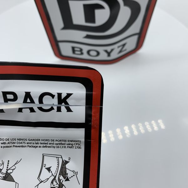 Custom Printed Mylay Smell Proof backpack boys Double Zipper Plastic Child proof Resistant Weed Packing Bags
