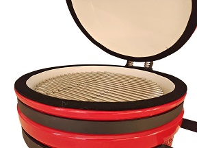Garden Middle Charcoal Red 15 Inch Kamado Grill BBQ