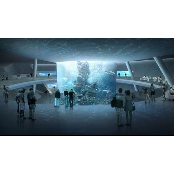 Diversas formas Fibra de vidrio sobre el suelo Piscina acrílica con procesamiento de moldeo