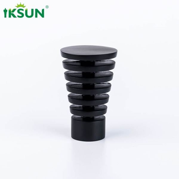 Adjustable Metal Modern Black Curtain Rods Silent 1.1