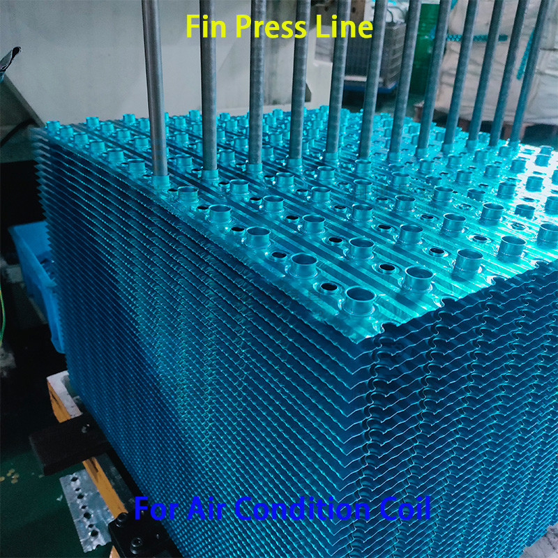 Electric Fin Press Line Servo Control Aluminium Fin Press Machine Automatically