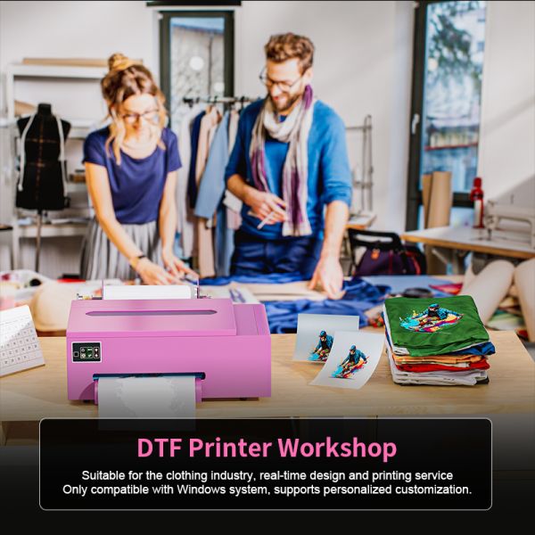 Semi Auto A4 Small DTF Flatbed Printer PET Film T Shirt Textile Printing Machine