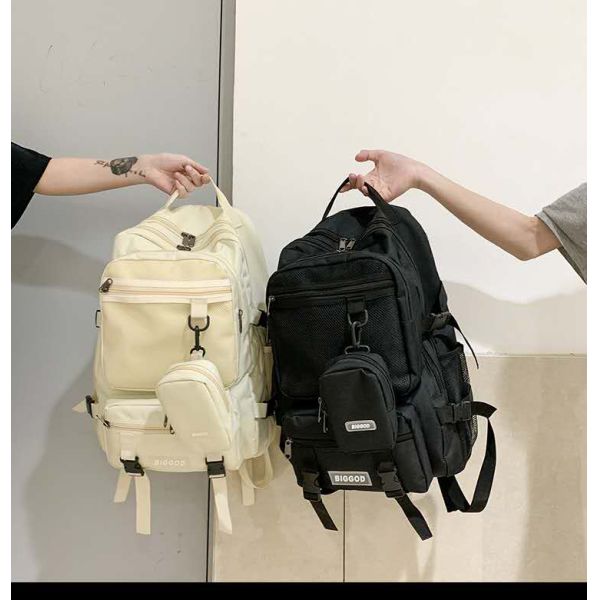 Red BSCI Business Back Packs Casual Large Capacity Oxford Travel Backpack