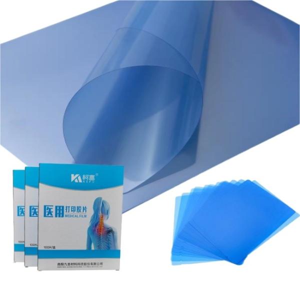 Film sec à base bleue pour rayons X médicaux sur imprimantes laser / jet d'encre A3 / A4