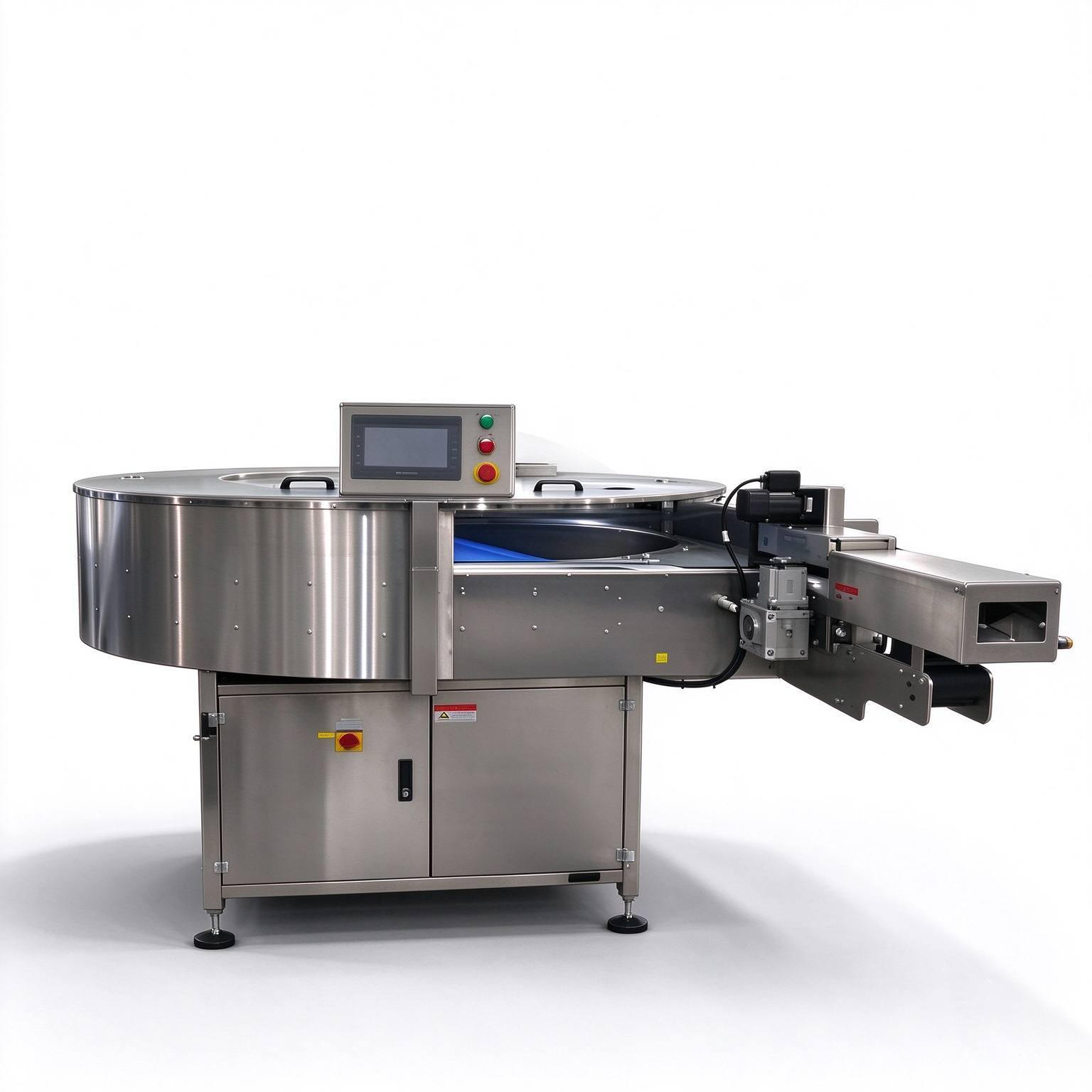 SUS304 Stainless Steel Automatic Bottle Unscrambler, Adjustable Star Wheel, 120 Bottles Per Minute Sorting
