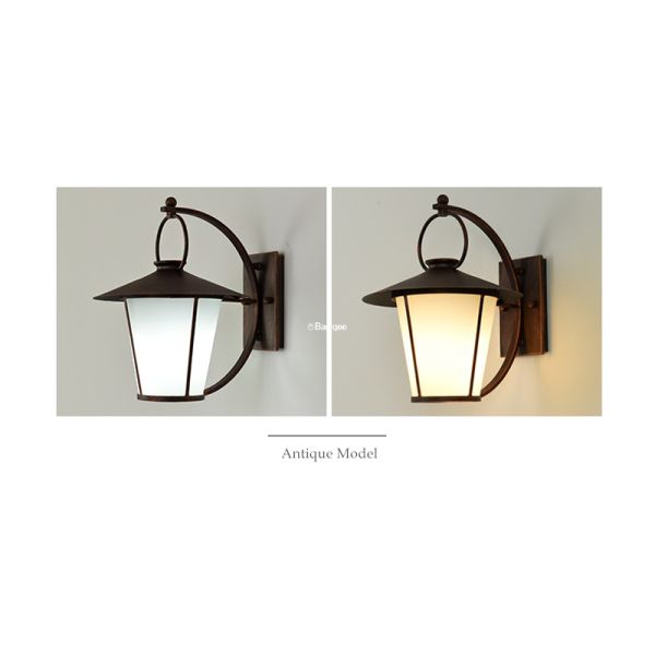 Retro Antique LED Outdoor Wall Lights Iron Metal Wall Light Fixtures Hotel Store Balcony