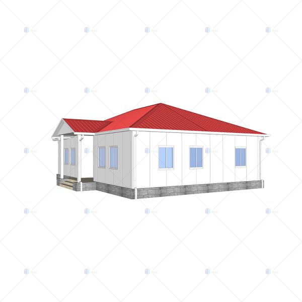 Heya-3B03-A China 3 room sandwich panel house best selling modern design