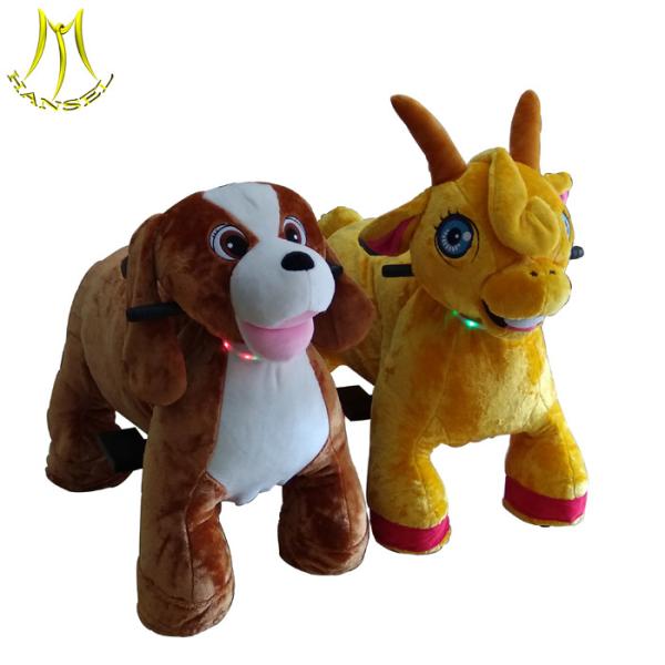 Hansel factory price entertainment stuffed animal electric ride on furry animal