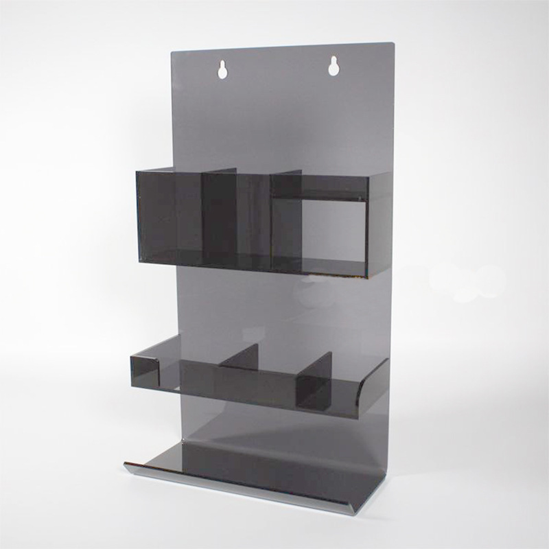 Acrylic Black Wall Storage Display Shelf for Home Makeup Office Documents & Stationery Storage Box