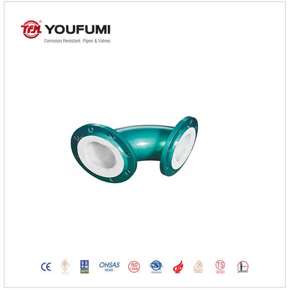 Flange Type PTFE Lined Pipe Fittings