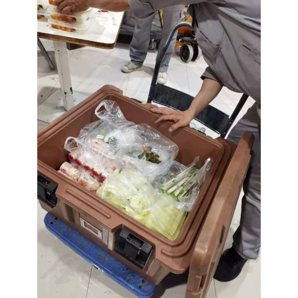 Customized Color Dish Collecting Trolley for Restaurant Efficiency and Organization