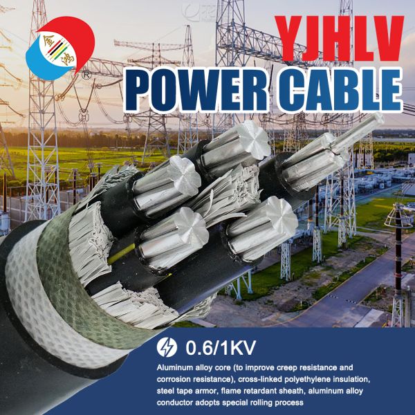 YJHLV Aluminum Alloy Cable For Building Power And Main Feeders