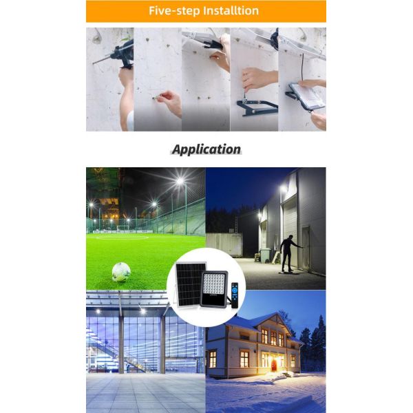 300 Вт IP65 наружные солнечные светофоры Smd 2835 Чипы с таймером