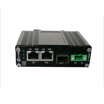 tamanho da tabela de endereços do MAC da montagem 2K do trilho/parede do RUÍDO do conversor dos meios da fibra do ponto de entrada 30W