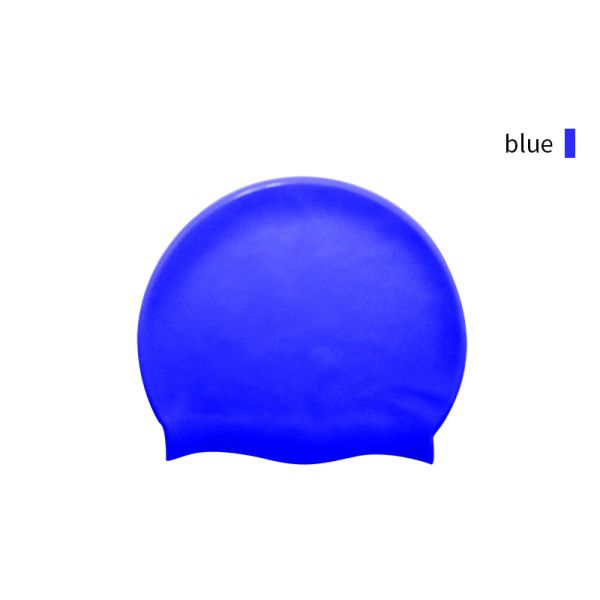 Custom Logo Silicone Waterproof Swimming Cap For Adults Swim And Dive