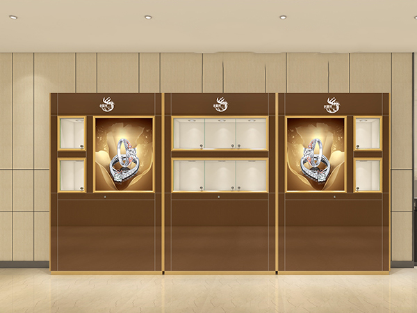 Elegant Decorations Jewelry Store Showcases Kiosk For Jewelry 1000*350*1800mm