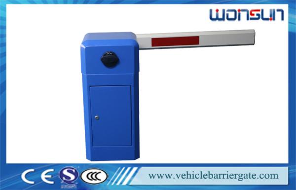 Blue 6m Automatic Barrier Gates System Used in parking lot AC 220V / 110V