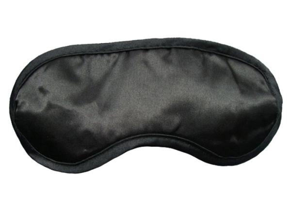 Normal Black Sleep Blindfold Eyemask Customized Logo / Material / Size / Color