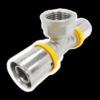 Conexión de latón a presión compatible con PEX AL PEX sin plomo y de bajo mantenimiento para sistema de tuberías de gas 16-32mm