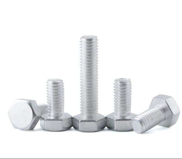 6061 Aluminum Alloy Hex Head Screws ISO4017 Aluminum Alloy Hexagon Bolts