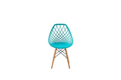 Elegant Eames Dining Chair Bar Furniture Casual Fashion Hollow Plastic Backrest
