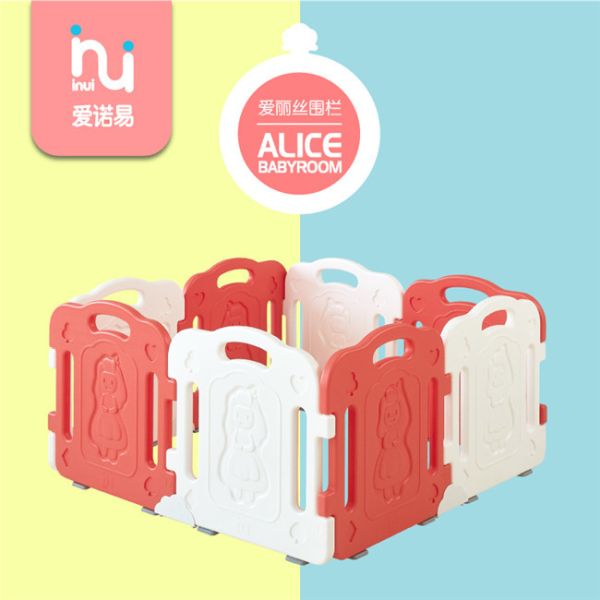 Eco Friendly Baby Safety Playpen 8 Sides Folding Plastic Alice HDPE Material