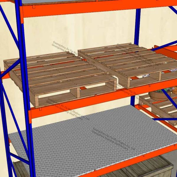 Orange 5000kg Industrial Racking And Shelving For Warehouse Logistics