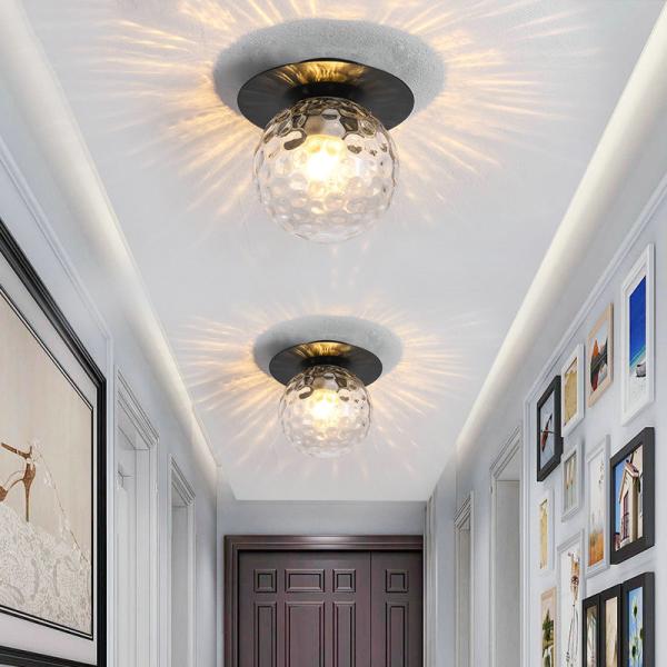 Glass Ball Ceiling light modern Staircase Balcony Corridor porch Bedside Hallway Ceiling lamp(WH-MA-165)