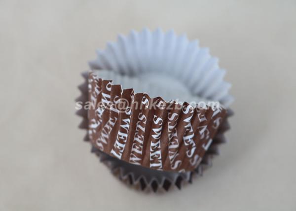 Custom Corrugated Ice Cream Paper Cups / Baking Paper Cups Logo Printed