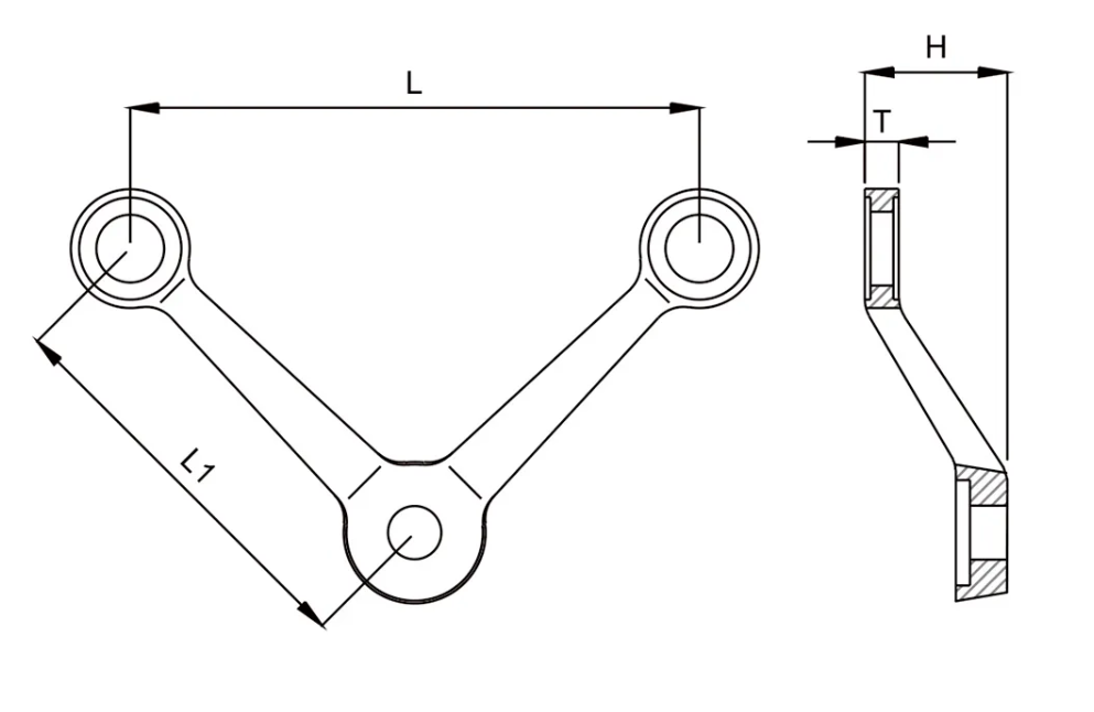Штранг-прессование 90 градусов алюминиевое профилирует паук ненесущей стены стеклянный на здание 200mm