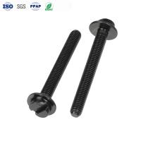 Boulons à tête plate non standard à fente en acier au carbone Long Bolt Noir Zinc 4.8