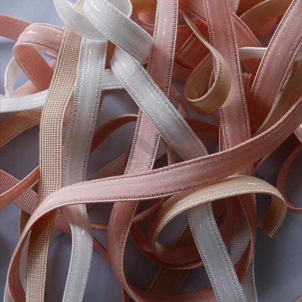 Red Garments Accessories Silicone Coating Elastic Tape Bands With Customizable Widths