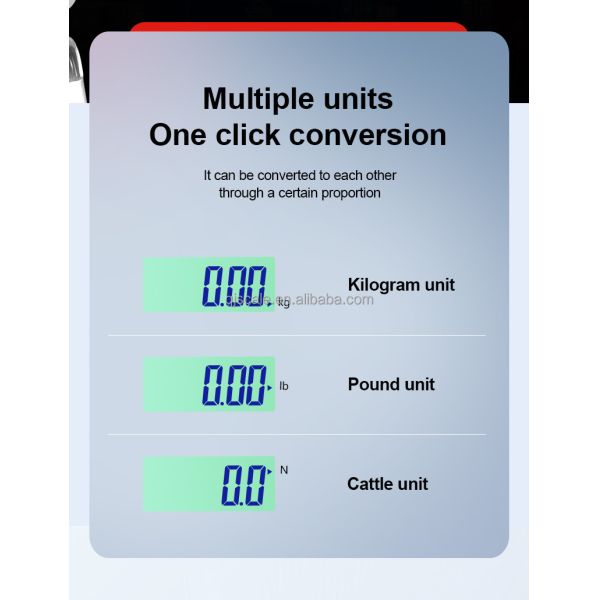 Hanging Scale Digital Electronic 300kg Mini Gram Feature LCD/LED Display Tare Function for Luggage Weighing OEM/ODM