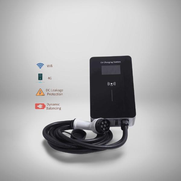 7KW Commercial Smart Wallbox EV Charger Single Phase EN IEC 62196