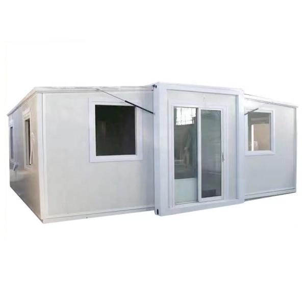 Prefab 20ft Three-bedroom European Standard House With Antique Grey Exterior Walls Expandable Container House