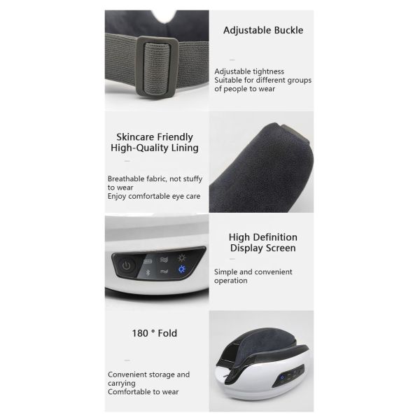 11.3KG Portable Eye Relax Massager With Heat Compression Eye Mask for Improved Eye Care