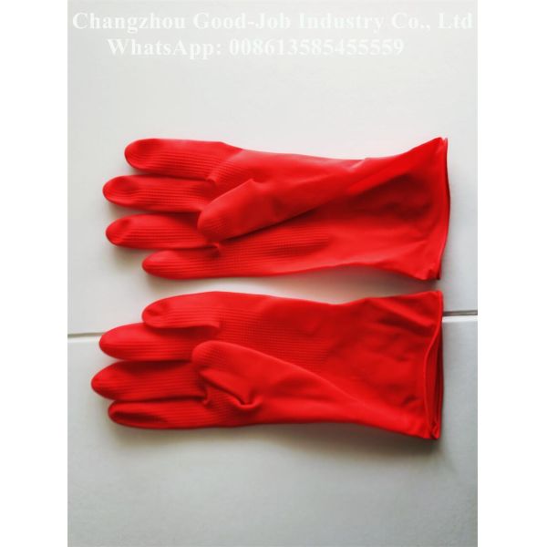 Factory Directly Sale 9inch 12mil Cheap Price Household Latex Protective Work Gloves Waterproof Cleaning Gloves