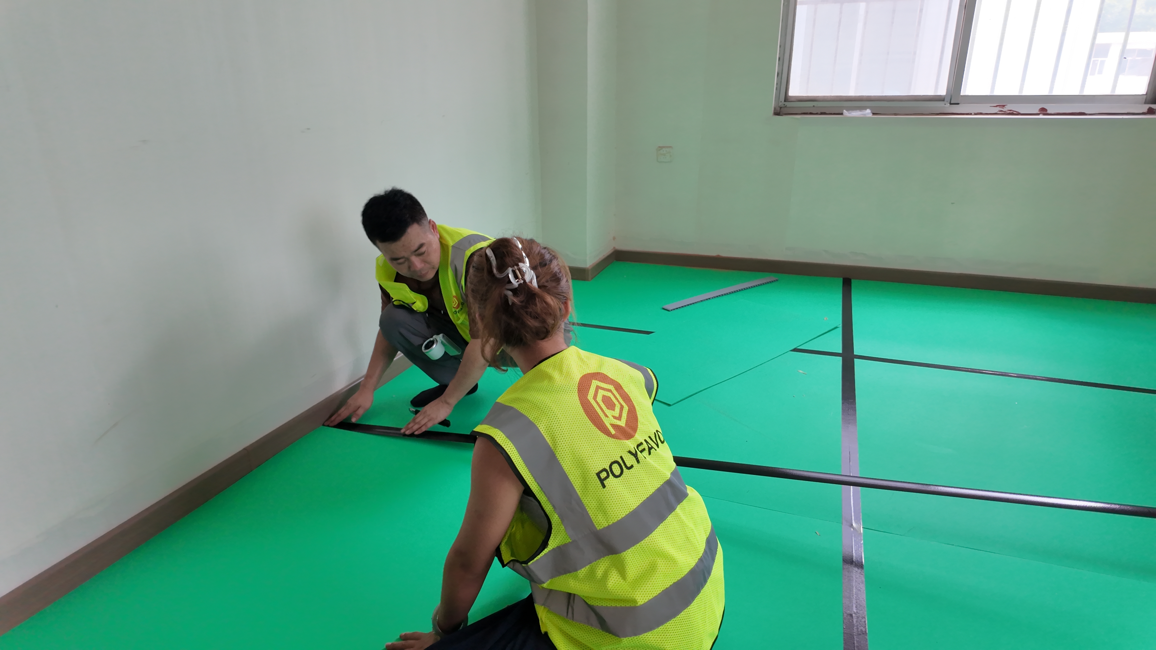 Flame Retardant Grade V2 Plastic Flooring 5mm PP Polypropylene Honeycomb Board Floor protection Sheets