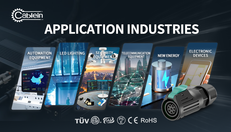 LP20 2 núcleos 20A IP67 Conector de energía a prueba de agua Montaje de panel de plástico metálico