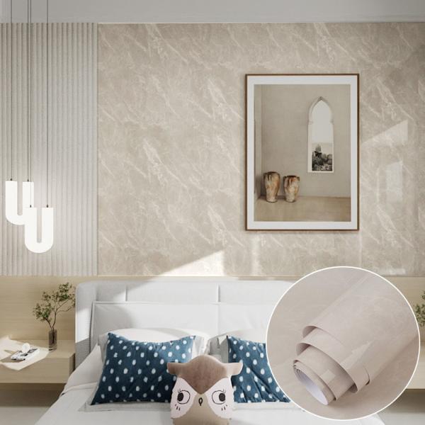 Waterproof 3D Marble Effect Wallpaper Grey 50m Wallpaper That Looks Like Marble