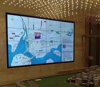 Painel de parede do Lcd da moldura de DVI VGA 3.5mm vidro de um Tempratured de 55 polegadas