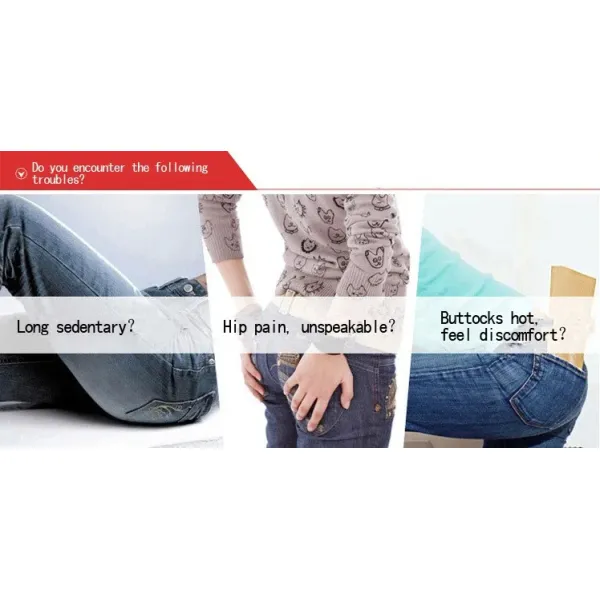 Supportive Coccyx Memory Foam Back Support Pillow for Car and Aircraft Anti-Decubitus