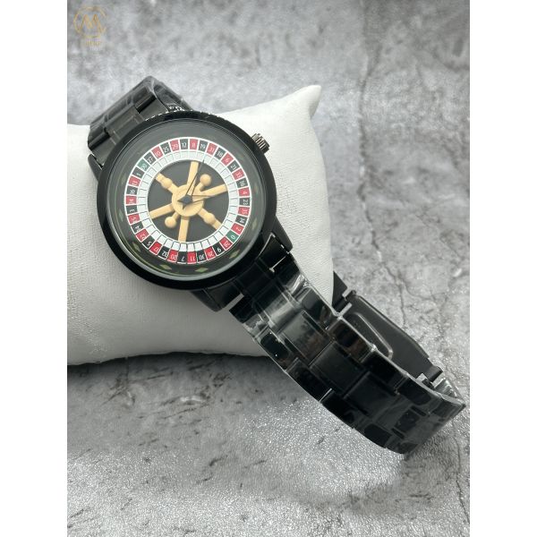 Seven Color Stainless Steel Strap Watch Quartz  Movement Analog Display Type