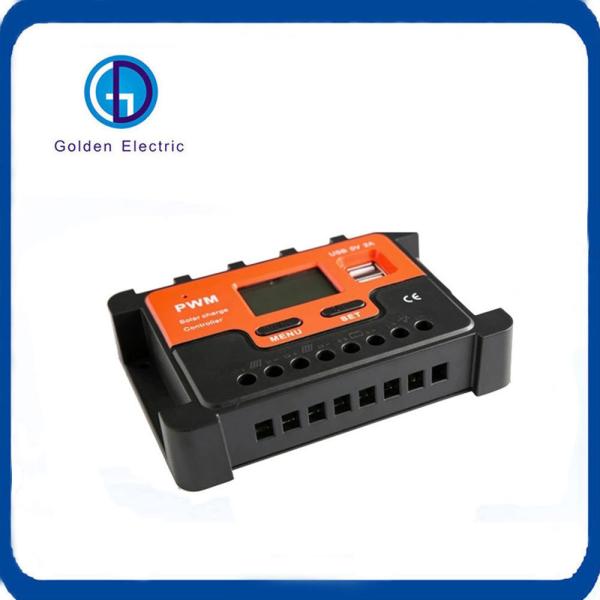 Melhor serviço pós-venda 10A 30A 40A Controlador de carga solar PWM com 2 interfaces USB