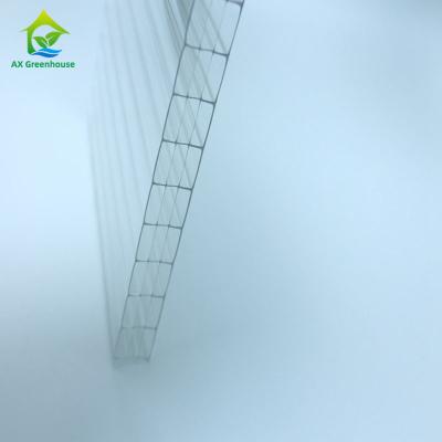 High Load Spire Greenhouse Plastic Panels 4 Layers Polycarbonate Plastic Sheets