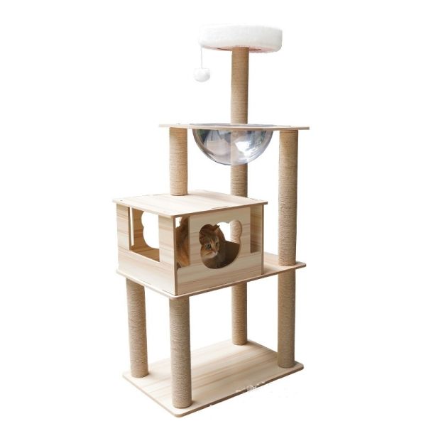 Sisal Cat Scratching Post Multi-Layer Cat Jumping Platform and Low Energy Consumption