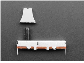 Plastic Knob Slide Potentiometer Adafruit Industries 4271 10K Linear Resistance Ideal for Voltage Gauging