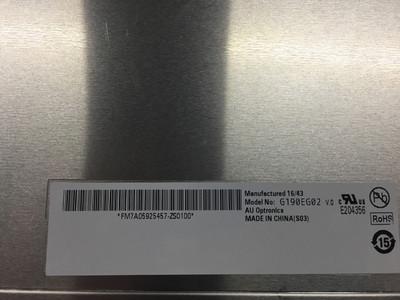 AUO 19産業LCD表示モデル医用画像処理スクリーン280*1024ピクセルG190EG02 V0 1