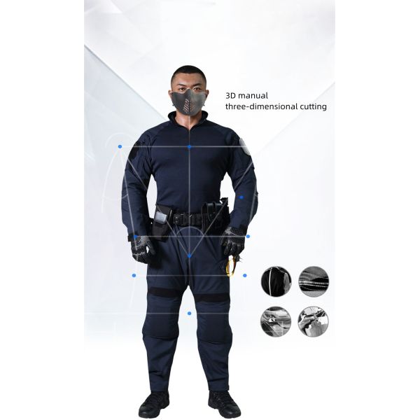 Navy Army Uniform Flame Retardant Military Frog Combat Suit Acid Alkali Resistant